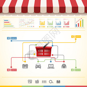 购物统计概念图片