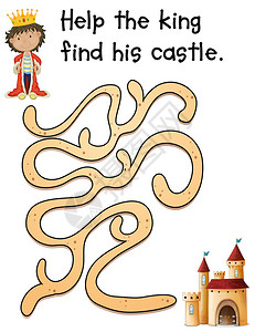 国王和城堡的益智游戏插图图片