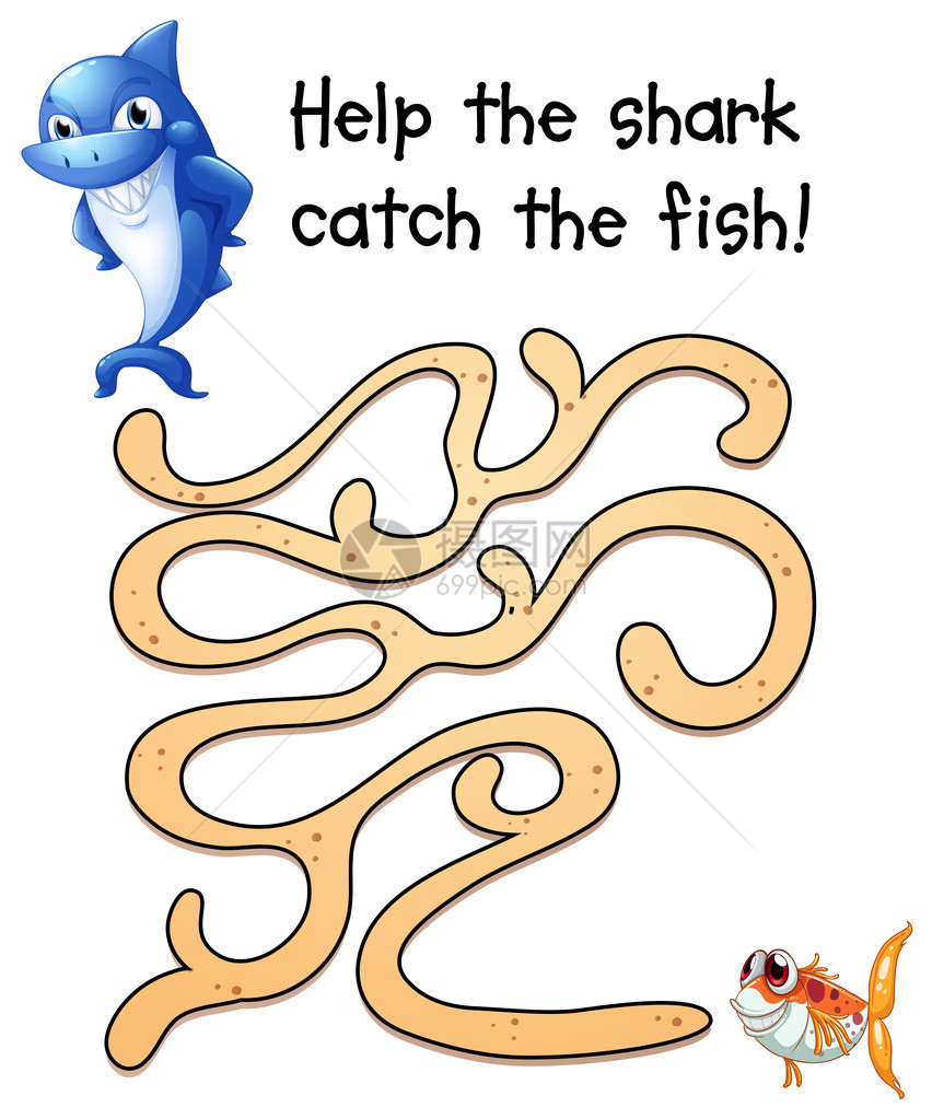 鲨鱼和的益智游戏插图图片