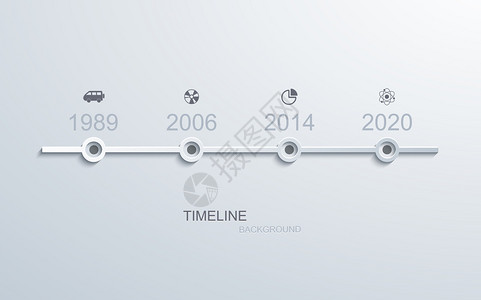 矢量现代时间线信息图企业发展背景图片
