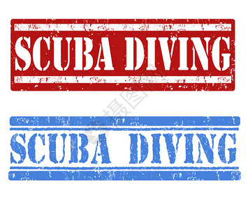 白色背景的Scuba潜水微型橡皮图图片