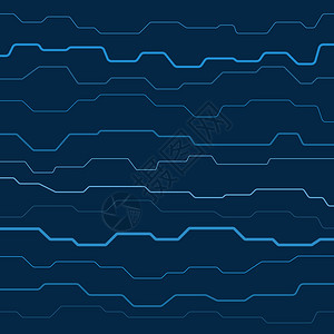 深蓝色背景上的光技术线条背景图片