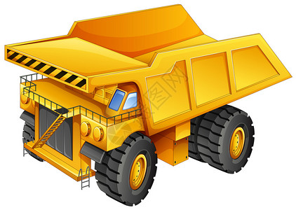 黄色采矿卡车的图片