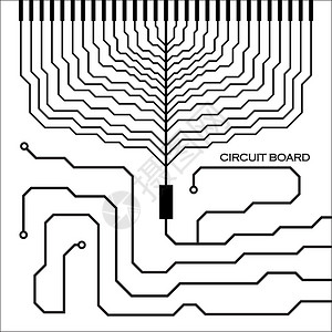 电路板摘要背景矢量插图图片