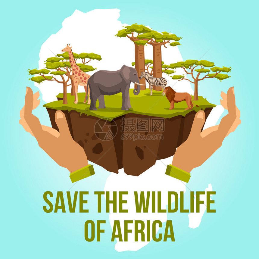 拯救非洲的野生物图片