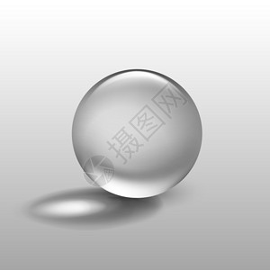 矢量现实水玻璃球背景图片