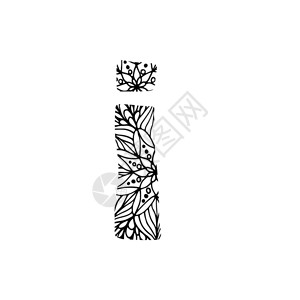 手绘矢量Abc字母花卉设计图片