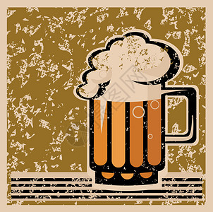 Retro啤酒海报矢量图片