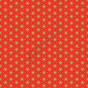 风格的无缝背景图像传统的金红色几何形花纹图背景图片