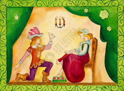 一个童话故事的插图akvaerl以图片