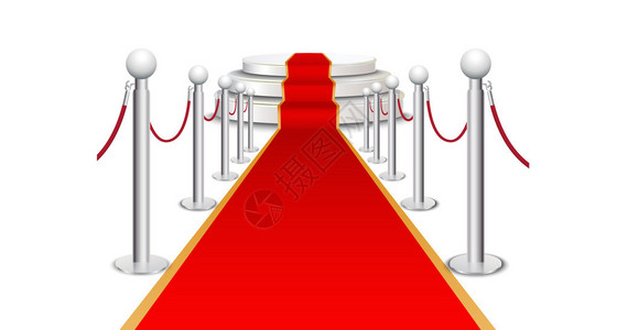 圆形楼梯上的红地毯插图图片