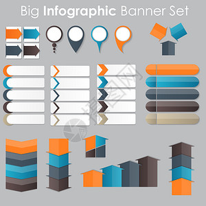 您的商务矢量插图导管模板大集版式InfographicBan背景图片