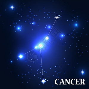 癌症Zodiac符号矢图片