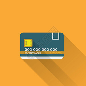银行卡图标信用卡矢量图背景图片