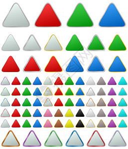 彩色金属圆形三角图片
