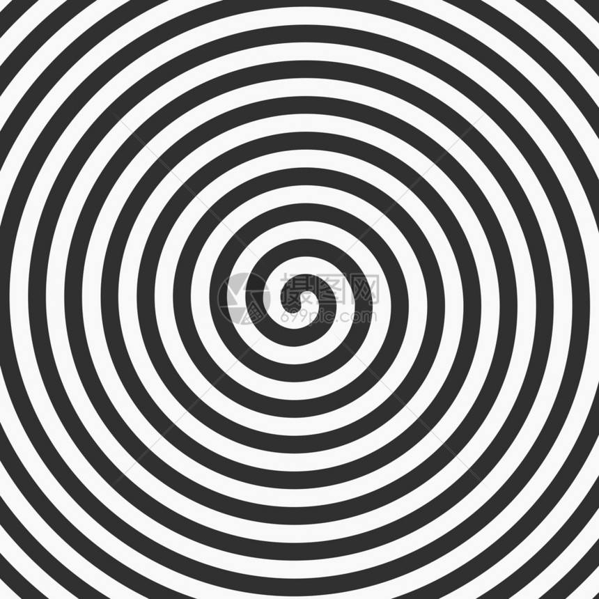 矢量黑螺旋背景旋转线组成圆圈图片