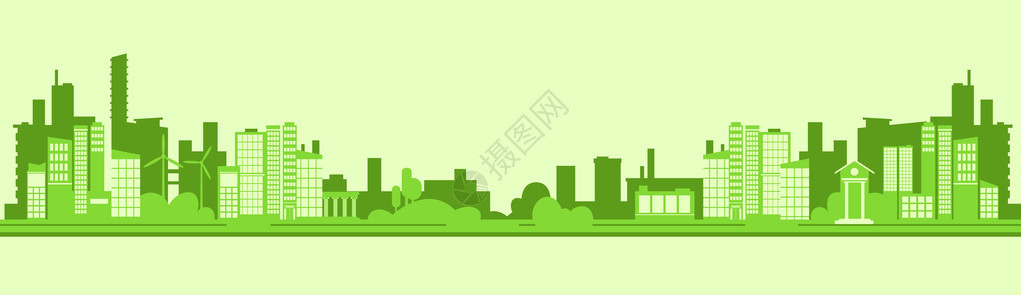 绿色环影生态城市Fla图片