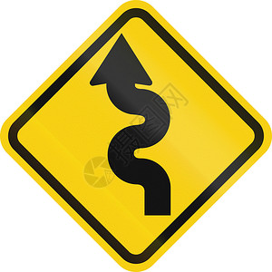 哥伦比亚道路警告标志Windi背景图片