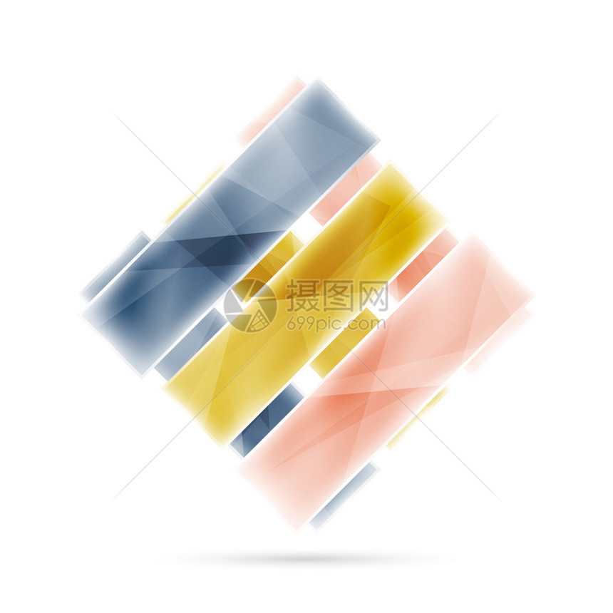 空白的多彩条纹商业几何风格Inflogs背景图片