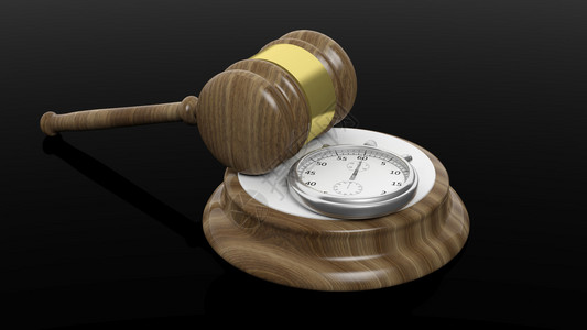 3D制成的木板和时钟计以背景图片