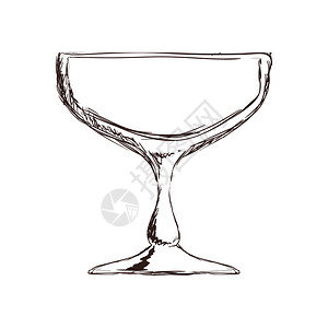 杯状图标代表玻璃概念孤立图片