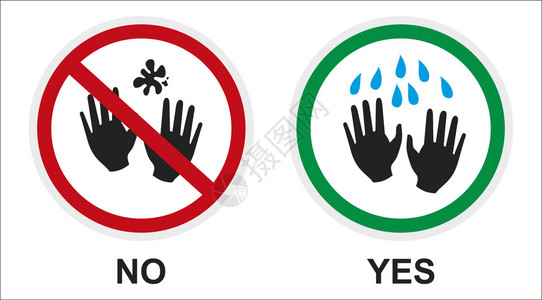 提醒人们注意洗手处理卫生问题图片