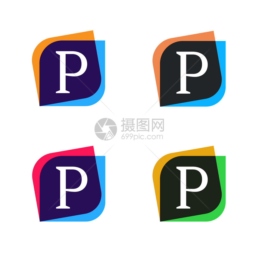 公司标志符号图标矢量设计P图片