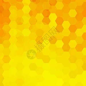 黄色橙色几何形状背景Mosaic模式图片