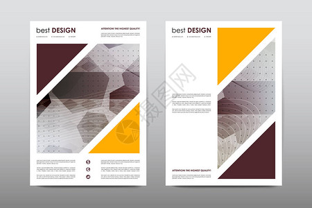 模板传单设计矢量插图杂志小册子封面摘要背图片