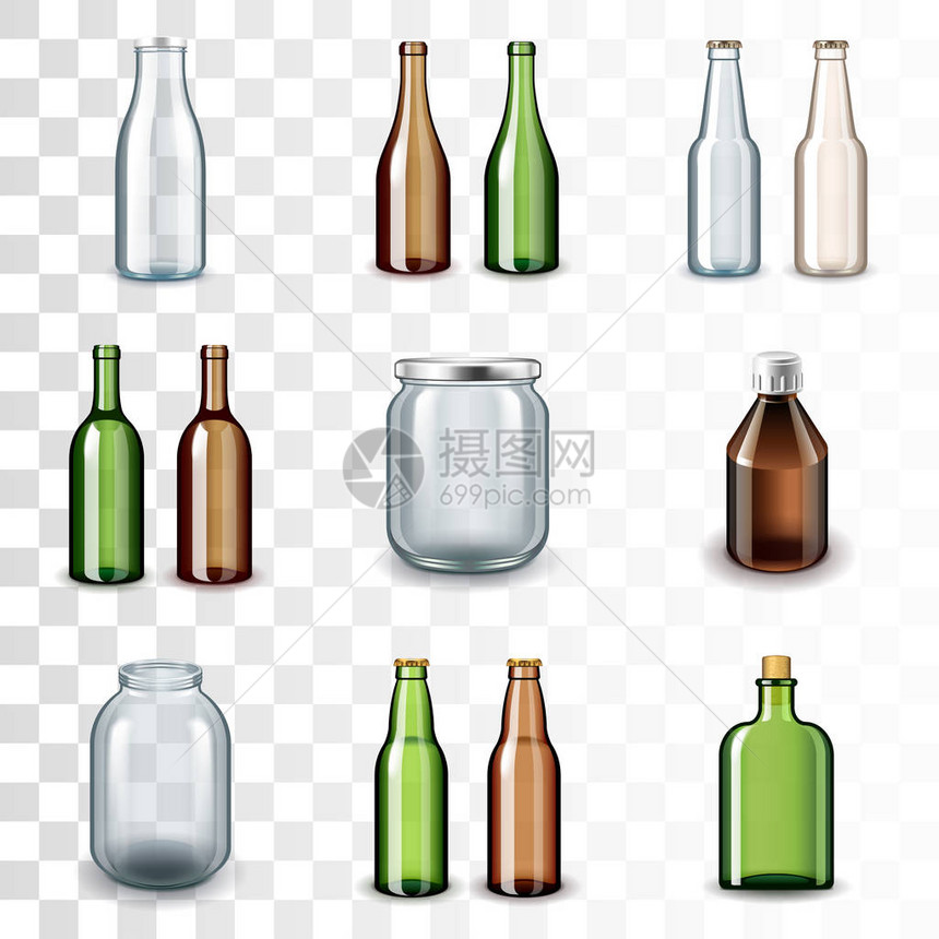 玻璃瓶图标详细摄影符合实际情况的图片