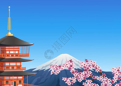 ChureitoPagoda和富士图片