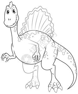 为大恐龙插画涂鸦绘图动物图片