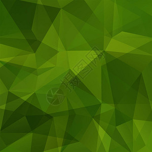 抽象的多边形矢量背景绿色几何矢量图图片