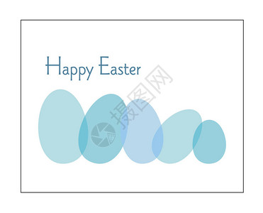 复活节快乐贺卡的矢量图背景图片