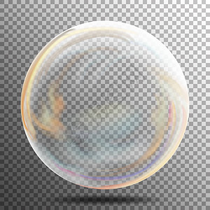 透明肥皂泡现实的矢量背景图片