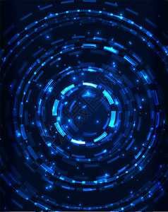 Neon蓝色圆圈矢量图片