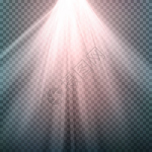 光束射线矢量光效向量射线爆裂LightIsolated在透明图片