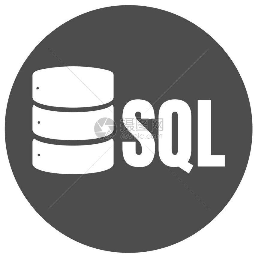 SQL数据库图标Logo设计UI或UXApp在圆框中加上阴图片