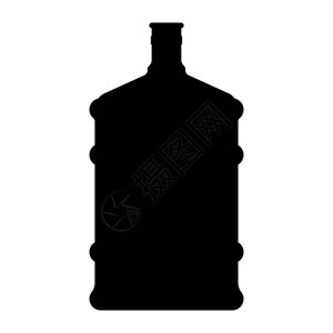 分配器大瓶它是黑色图标图片