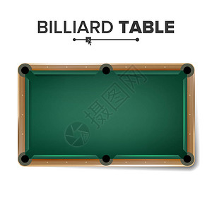 空的Billiard表格矢量背景图片