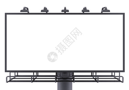 大广告牌空孤立背景图片
