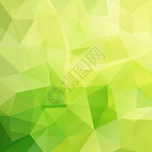 抽象的多边形矢量背景绿色几何矢量图图片