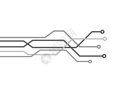 伏伊纳里祠未来技术网络矢量图插画