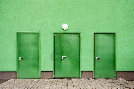 绿色门抽象图片