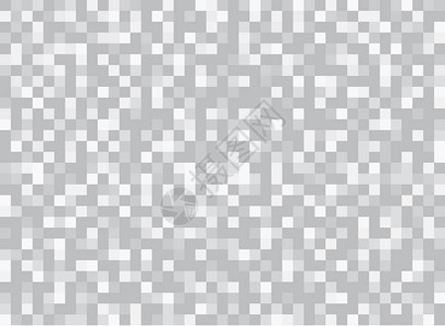 灰色和白色背景像素网格Mosaic图片