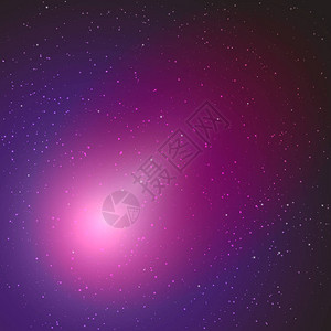 空间矢量背景与星宇宙插图与星claster的彩色宇宙背景图片