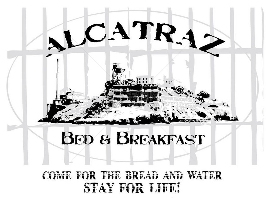 加利福尼亚州旧金山Alcatraz岛图片
