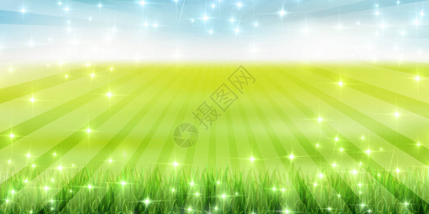 清新的绿色草原风光背景背景图片