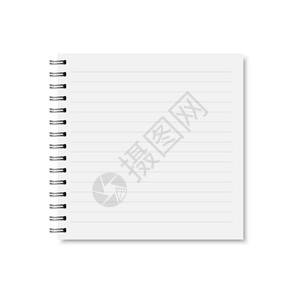 方形空白笔记本抄写本小册子水平菜单图片