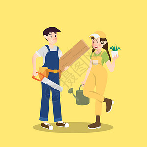 木匠和园丁是一对不同的职业图片